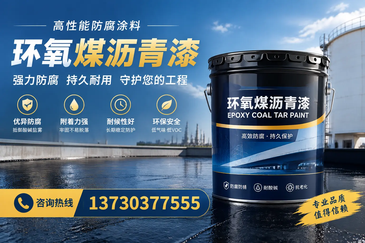 环氧煤沥青漆的耐久性分析，适合辽源的使用场景